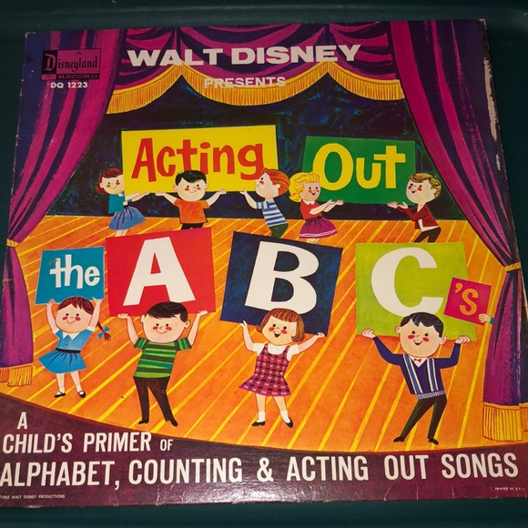 Walt Disney Presents ACTING OUT the ABC's LP 1962 - Picture 1 of 3